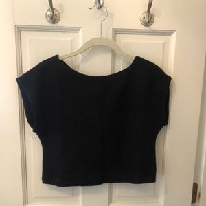 Black crop top